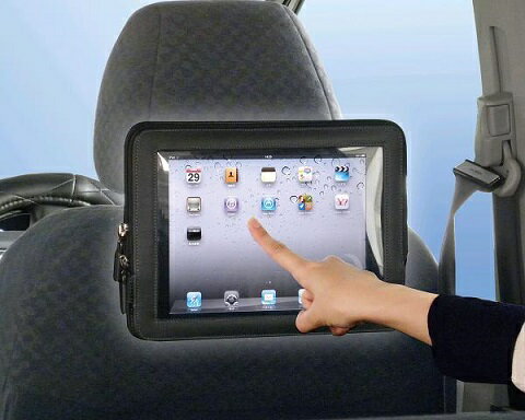 【車内収納】星光産業　EC-130(タブレットホルダーBK)　【500】