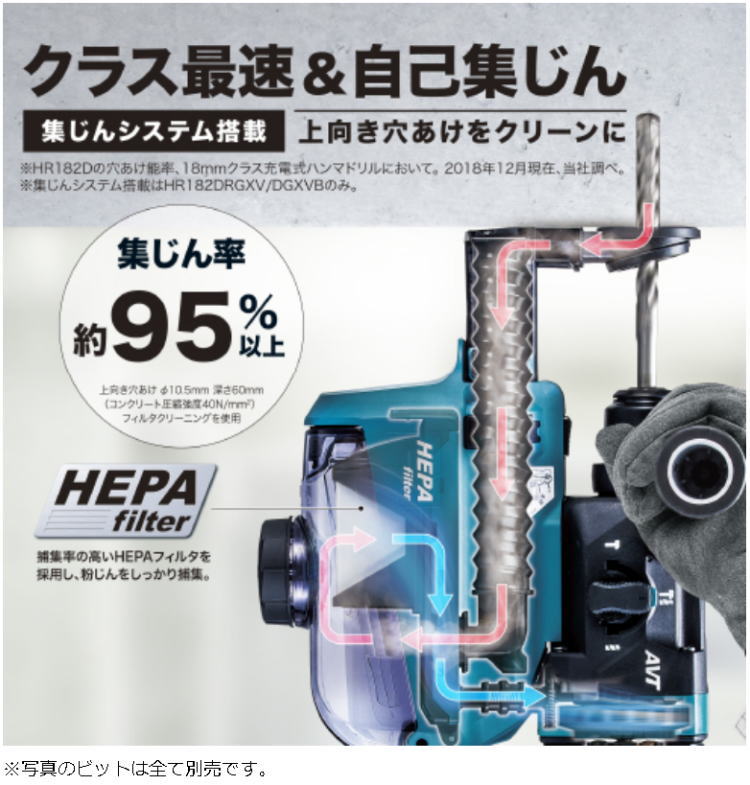 ���������ߡ� 18V(6.0Ah) 18mm ���ż��ϥ�ޥɥ�� �ޥ��� HR182DGXVB��460��