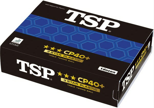 【卓球ボール】TSP(ヤマト卓球)CP40＋3 スターボール 1ダース(12個入)014059【350】【ラッキーシール対応】