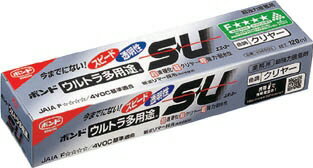 【接着用品】ボンド接着剤 ウルトラ多用途 SU クリヤー 120ml 04593【567】