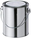 【塗装用品】バケツ テーパー 丸缶(下げ缶)4L※フタ付き【527】