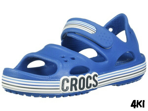 【キッズサンダル】crocs（クロックス）クロックバンド 2.0 サンダル ロゴストライプ206144【470】