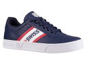 【メンズカジュアルシューズ】K-SWISS（ケースイス）COURT LITE SPELLOUT S（コートライト スペルアウト S）ローカットスニーカー　36761485 NAVY【470】