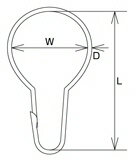 【連結金物】水本機械製作所ステンレス カーテンフック KH-15【522】