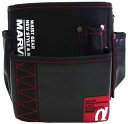 【工具収納用品】MARVEL(マーベル)腰袋(ワイド・2段)レッド MDP-90ARL【578】