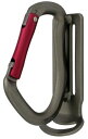【工具ホルダー】TOOLBANK(ツールバンク)HOOKS(フックス)軽量アルミツールフック シングルタイプ グレーボディ/レッドゲート SL-CGRE【577】