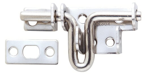 【防犯用品】ストロング金属掛金 ストロングラッチ ステンレス製 サイズ:65m/m SL-N-SU-00-65【772】 【防犯用品】ストロング金属掛金 ストロングラッチ ステンレス製 サイズ:65m/m SL-N-SU-00-65【772】