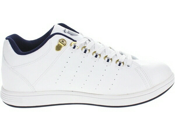 ケースイス スニーカー メンズ 【メンズカジュアルシューズ】K-SWISS（ケースイス）KS100 ミドルカットスニーカー36101571 WHITE/NAVY/GOLD【470】