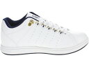 【メンズカジュアルシューズ】K-SWISS（ケースイス）KS100 ミドルカットスニーカー36101571 WHITE/NAVY/GOLD【470】