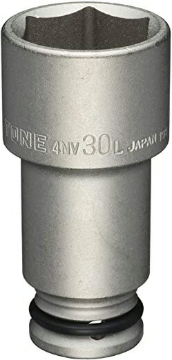 【締付工具】TONE(トネ)インパクト用ロングソケット(六角)30mm 差込角12.7mm 4NV-30L【523】