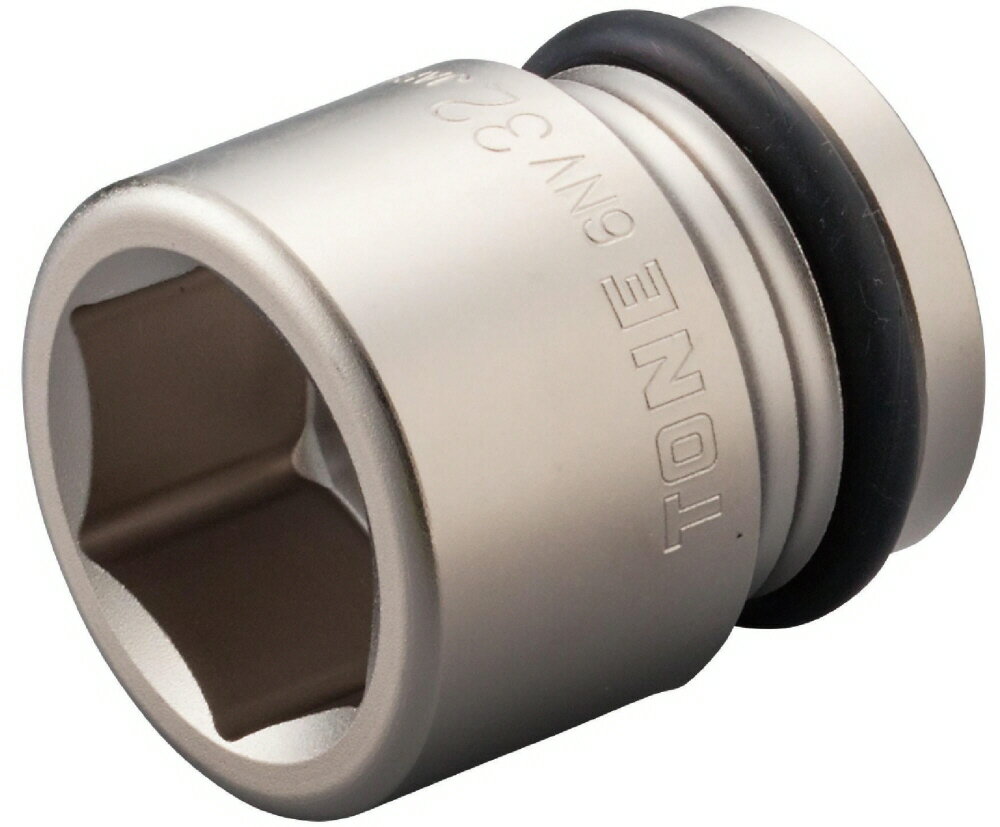 【締付工具】TONE(トネ)インパクト用ソケット(六角)32mm 差込角19.0mm 6NV-32【523】