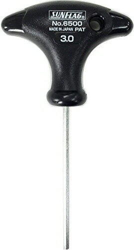【作業工具】新亀製作所SUNFLAG(サンフラッグ)Tグリップ六角レンチ サイズ3.0mm No.6500【523】