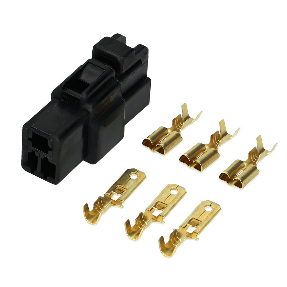 【カー用品】amon(エーモン)　3355(カプラー3極(ロック付 250型))　【500】