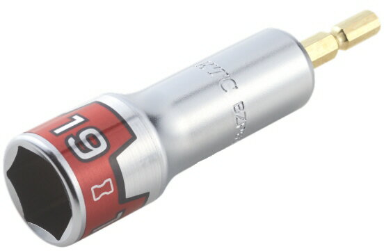 【締付工具】KTC(京都機械工具)インパクトドライバ用ソケットビット 難攻不落 19mm BZP63-19【523】