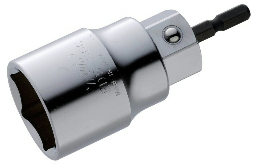 【締付工具】TOP(トップ工業)電動ドリル用コンパクトソケット(18V対応)大径サイズ 30mm 6角 EDS-30C【5..