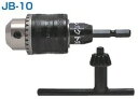 【先端工具】新亀製作所SUNFLAG(サンフラッグ)キー付ドリルチャック 許容範囲1.0~10mm JB-10【523】