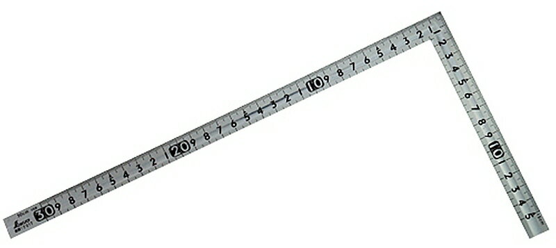 【測定工具】シンワ測定曲尺小型 溝付 ステン 30×15cm 裏面角目 12017【451】