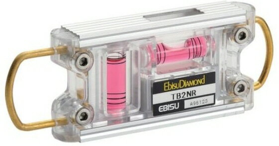 EBISU(エビス)鳶 トビレベル2 蓄光付き(水平器)シルバー(気泡管カラー：レッド)サイズ120mm ED-TB2NR【451】