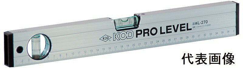 【測定工具】アカツキ製作所KOD 箱型アルミレベル(水平器)サイズ450mm L-270【451】