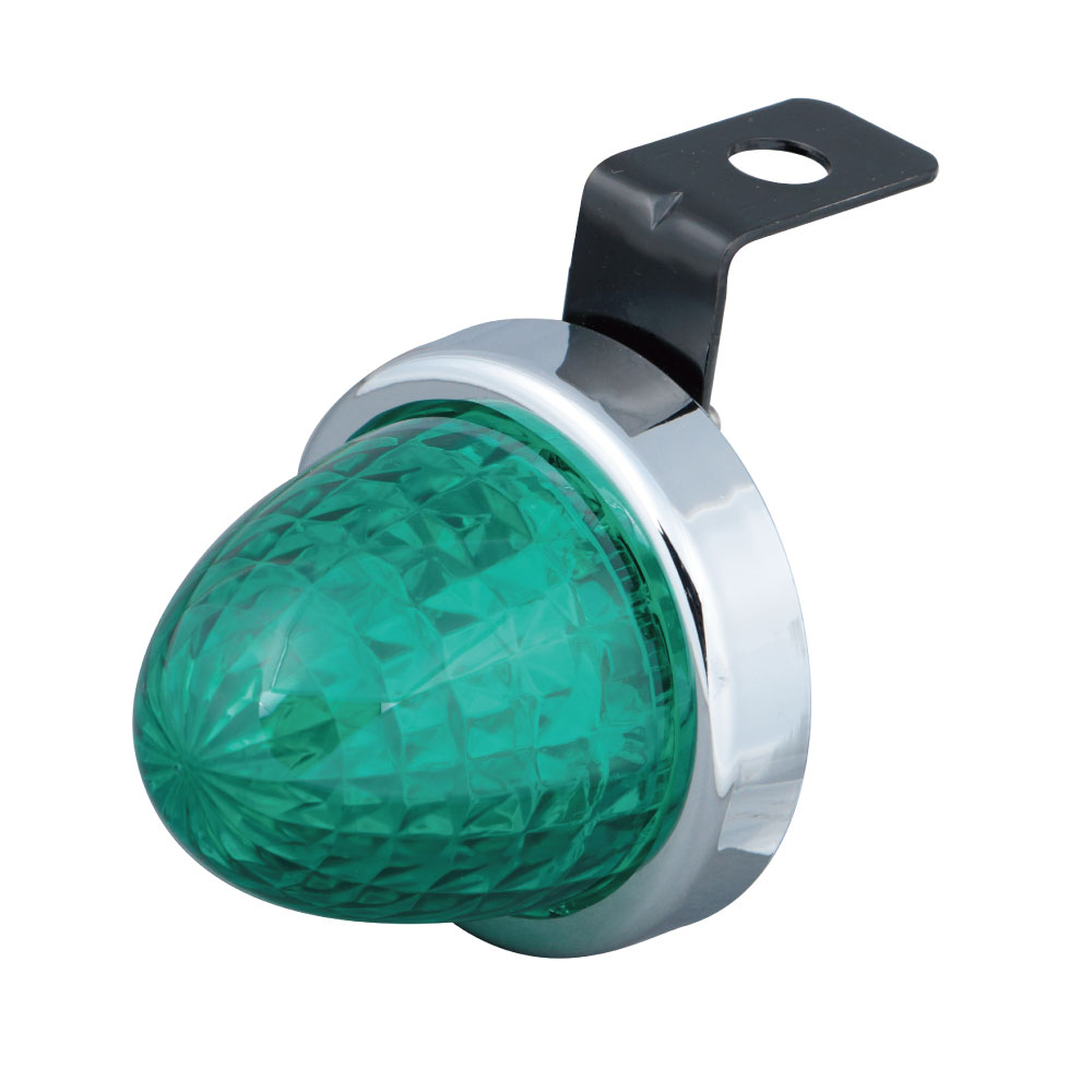 LED ミニサイドカラーマーカーランプ　零（ZERO）グリーン 商品説明 「ミニサイドマーカー零」にカラーレンズ仕様の登場。 クリアレンズ同様、超高輝度LED搭載。 配線方法を変えるだけで常時点灯と点滅の2パターンが選択できます。 （点灯/点滅の配線に同時に電気を流すと点灯を優先） レンズは「ZEROシリーズ」Wレンズの採用でインナーレンズとアウターレンズの効果で輝き度UP！ 耐光性試験に合格した変色しにくいレンズを使用しているので最高にクリアな輝きに。 （取付けステー付き/防塵防水IP67取得/ノイズ対策済み/24V大型トラック〜12V軽自動車まで対応/12V+24V車共用） 商品コード532753 商品名LEDミニサイドカラーマーカ-ランプ零 グリーン JANコード4976383455095 稼働電圧10V〜36V 電流値(mA)：DC12V時/DC24V時165/120 明るさ()115 サイズ50mmΦ×高さ44mmネジピッチ：30mmネジサイズ：4mmΦ 材質レンズ/アクリル、ベース/PC リング/ABS クロームメッキ ※レンズの交換はできません。 ※本製品はノイズ対策をしておりますが、環境によりノイズが発生する場合がございます。 ※本製品は防塵防水対策（IP67取得）しておりますが、環境により浸水する場合がございます。 製品に直接、高圧洗浄機など吹きかけないでください。 浸水など故障の原因となります。 ※掲載商品の仕様、デザイン、生産国、発売時期は 　　予告なく 変更する場合がありますので、 　　あらかじめご了承ください。 ※掲載画像の色彩は実際の商品及び印刷物と 　　多少異なる場合があります。 ※メーカー希望小売価格はメーカーカタログに 　　基づいて掲載しています。 ※お取り寄せ品の返品は承れません。 　　よくお確かめの上でご注文をお願いいたします。 発送詳細複数ご注文、またはネコポス対応商品をご注文の場合は、ショッピングモールからの自動メールでは送料は確 定しておりません。店舗よりメールにて確定送料をお知らせ致します。こちらの商品（1点） の送料は下記のとおりです。 ご 注文確定前に必ずコチラをご確認の上ご購入をお願い致します・ご確認ください・配送について・返品、交換について {カテゴリ} JETイノウエ　 ■ ご不明な場合はお問合せ下さい。
