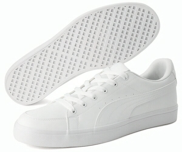 【送料込み(一部地域除く)】【メンズカジュアルシューズ】PUMA(プーマ)V コート バルクローカットスニーカー 389907-01【470/P-88】