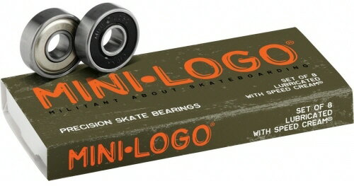 MINI LOGO BEARING 商品説明 この値段!!このクオリティー!!安心と信頼の 『MINILOGOブランド』 オイルベアリング 内部のボール,リングをステンレス製にする ことで, 錆びなどを寄せ付けず長く乗ること がでるMINI LOGOベアリング. BONES系 はABEC表記がありませんが, 実質5以上 のパフォーマンスです. ※BONES社は工業規格である国際精度 基準ABEC数値を否定しています。 「機械に 頼った超高速で回転するベアリング精度値は 駆動力を持たないスケートのウィール回転性 能の基準には当てはまらない」と 言う確たる 考えがあるからです。 よってBONESのベアリ ングにはABEC数値は表示されていません。 ※掲載商品の仕様、デザイン、生産国、発売時期は 　 予告なく 変更する場合がありますので、 　 あらかじめご了承ください。 ※掲載画像の色彩は実際の商品及び印刷物と 　 多少異なる場合があります。 ※メーカー希望小売価格はメーカーカタログに 　 基づいて掲載しています。 &nbsp; 発送詳細 複数ご注文、またはメール便対応商品をご注文の場合は、ショッピングモールからの自動メールでは送料は確定しておりません。店舗よりメールにて確定送料をお知らせ致します。こちらの商品（1点）の送料は下記のとおりです。 ご注文確定前に必ずコチラをご確認の上ご購入をお願い致します・ご確認ください・配送について・返品、交換について {カテゴリ} 忍者 ニンジャ NiNjA SKATE BOARD SKATEBOARD STREET RANPAGE TRICK SLIDE WHEEL TRUCK SCREW WRENCH TOOL TRICK スケボー　 スケート ストリート トリック スライド ウィール タイヤ トラック スクリュー ビス レンチ ツール ランページ