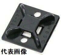 【電材用品】ヘラマンタイトンマウントベース 黒色 サイズ:縦28mm×横28mm 100個入...