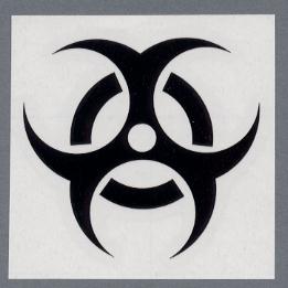 【カー用品】東洋マーク製作所 Z-3109(ステッカー/バイオハザード) 【500】