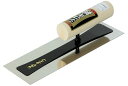 【左官工具】アローラインステン 本焼 極薄 シゴキ鏝(こて)刃厚:0.2m/m 300mm【455】
