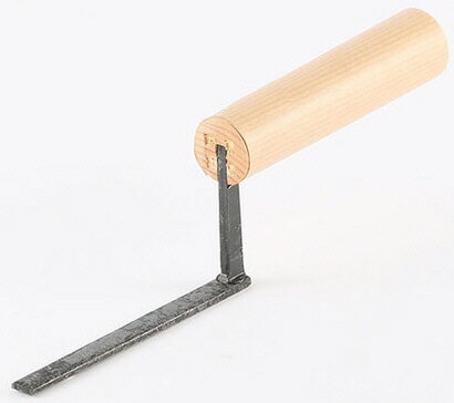【左官工具】月光馬印本焼 平目地(メジ)鏝(こて)刃厚:0.9mm ※実際の商品には柄の所にロゴが入 ...