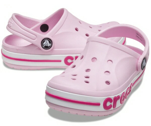 【送料込み（一部地域除く）】【キッズサンダル】crocs（クロックス）バヤバンド クロッグ キッズ207019-6TG PINK【470】