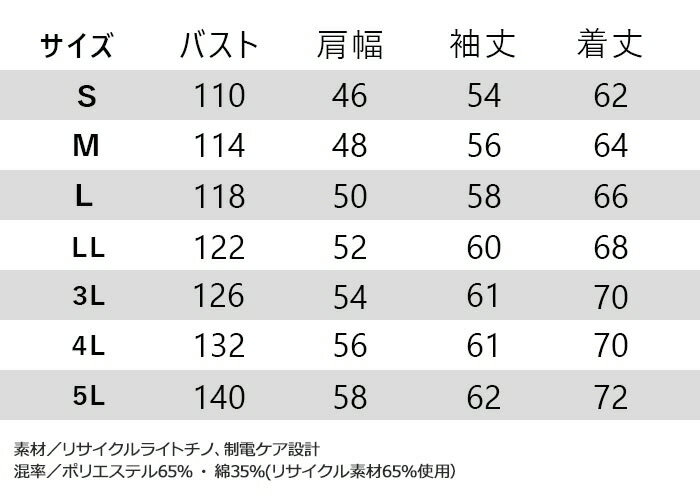 【作業服】BURTLE(バートル)長袖ブルゾン...の紹介画像2