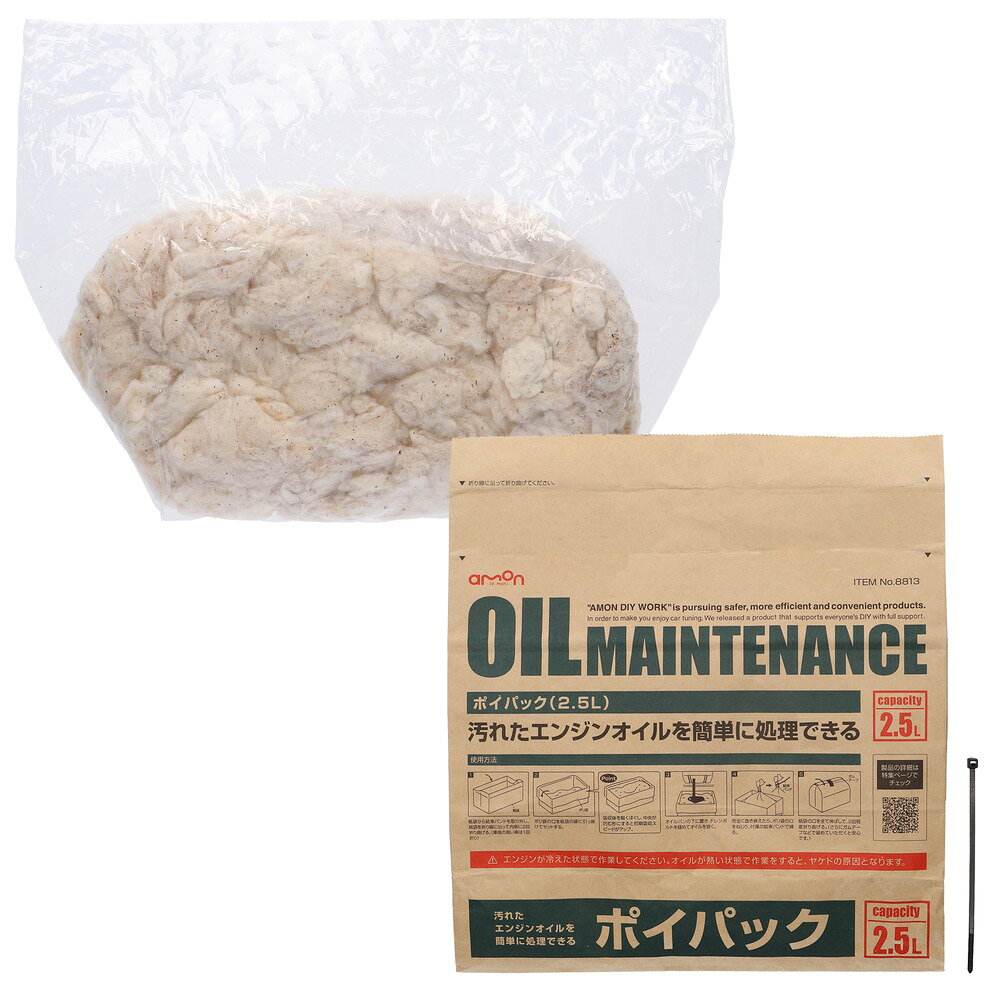 ブルーピーターの【カー用品】amon(エーモン)　8813(廃油処理/ポイパック(2.5リットル))　【500】｜アングル2