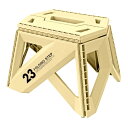 【昇降作業用品】トレードワンセノ・ビー リゾット 折りたたみ踏み台※サンドベージュ LG23【590】