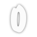 【カー用品】東洋マーク製作所 NZ-1(ステッカー/ニューゼッケン小 0 白) 【500】