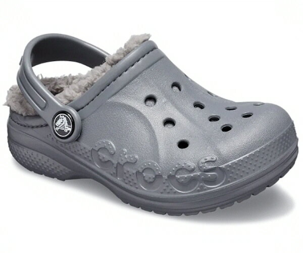 【キッズサンダル】crocs（クロックス）バヤ ラインド クロッグ キッズ207500-00Q CHARCOAL【470】の商品画像