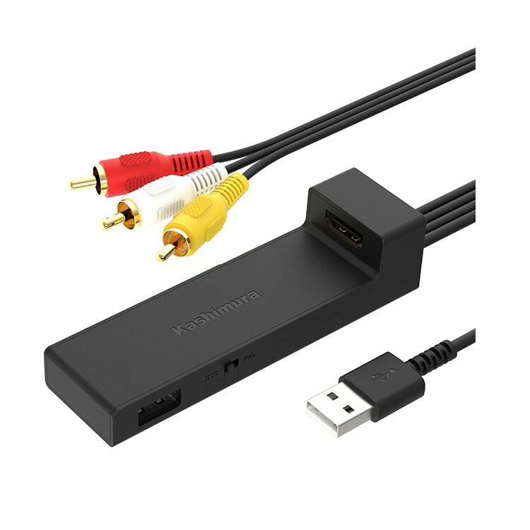 【携帯用品】カシムラ HDMI→RCA変換ケーブル USB1ポート　KD-232【547】