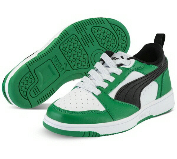 【キッズシューズ】PUMA(プーマ)リバウンド V6 ロウ AC PSジュニアスニーカー 396742-05【470】