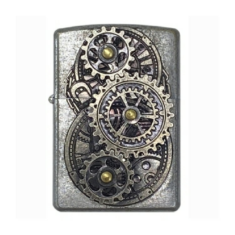 【喫煙具】Zippo(ジッポ)ジッポライター ギアメタル(可動式メタル)クロームバレル ZG-CB【546】