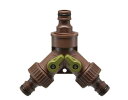 【散水用品】カクダイ コックつき分岐ニップル 568-430【526】