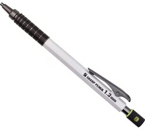 【文房具・建築現場用品】祥碩堂(しょうせきどう)麒麟 建築・工業用シャープペンシル 1.3mm 白 140-W【..