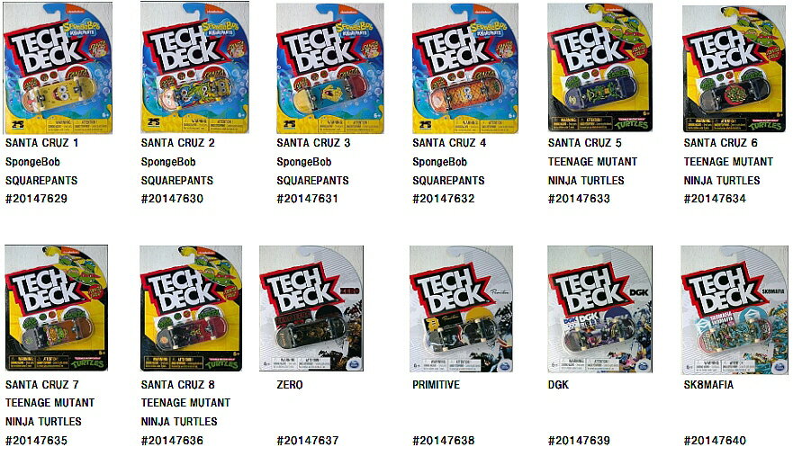 【スケートアクセサリー】TECH DECK(テックデッキ)指スケ(指スケートボード)VOL.18【750】 その1