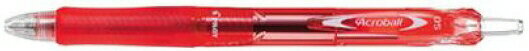 [문방구·사무용품]PILOT(파일럿) 유성 볼펜 아크로볼 150 극세 레드 잉크 0.5mm 레드 P-BAB15EF-RR[620]