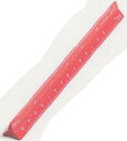 【文房具・計測工具】ドラパス三幸製図機械 カラー三角スケール 15cm 赤 No.16-242【620】
