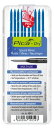 【文房具・建築現場用品】PICA MARKER(ピカマーカー)建築用シャープペンシル"Dry"用替芯 2.8mm 2B 青 10本入 4041【620】