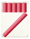 【文房具・建築現場用品】シンワ測定工事用 チョーク 赤 10本入 プラケース付 74142【620】