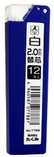 乐天商城 - 【文房具・建築現場用品】たくみノック式鉛筆 替芯12本入 芯の太さ約2.0mm 白 7788【620】