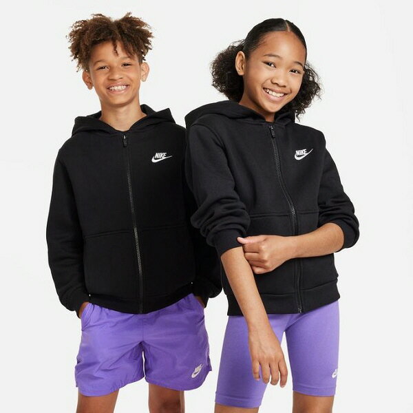 楽天ブルーピーター【ジュニアスポーツウエア】NIKE（ナイキ）YTH NSW クラブ フリース フルジップ フーディFD3004-010【750】