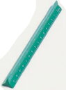 【文房具・計測工具】ドラパス三幸製図機械 カラー三角スケール 15cm 緑 No.16-244【620】