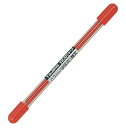 【文房具・建築現場用品】TJMデザイン(TAJIMA)替芯 6本入 すみつけシャープ1.3mm 赤 硬質 SS13S-RED【620】